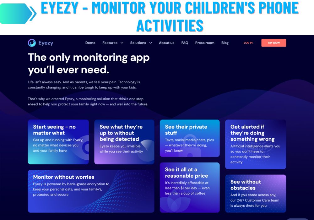 Eyezy - monitor your children's phone activities