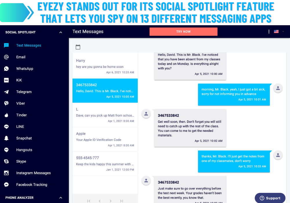 Eyezy stands out for its Social Spotlight