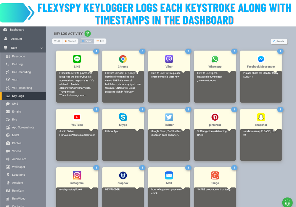 FlexySPY keylogger