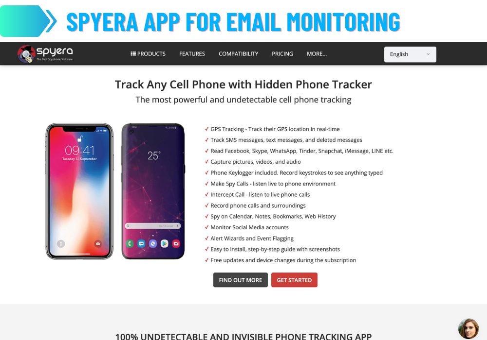 Spyera App for Email Monitoring