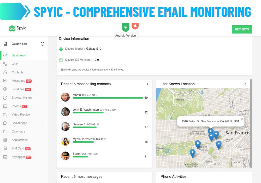 Spyic - Comprehensive Email Monitoring