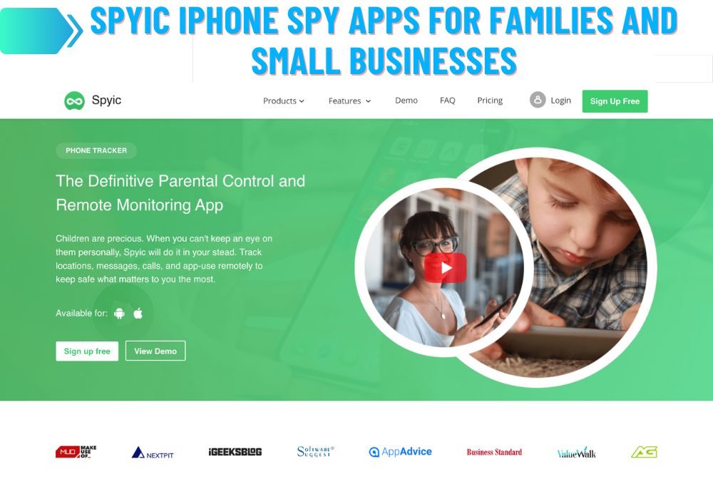 Spyic Aplicaciones espía de iPhone para familias y pequeñas empresas