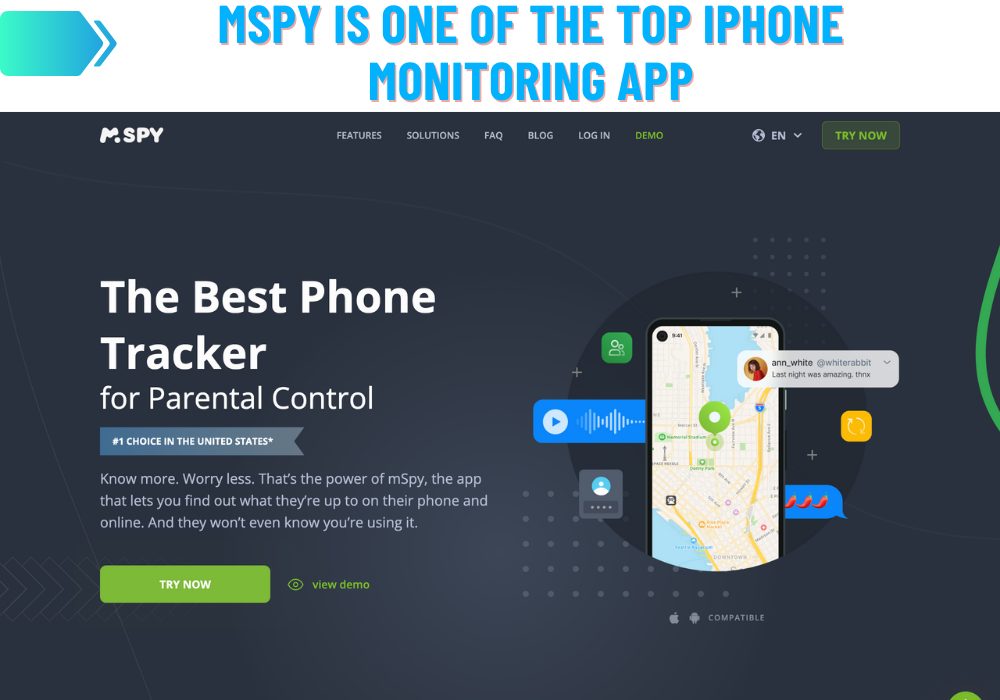 mSpy is one of the top iPhone monitoring app