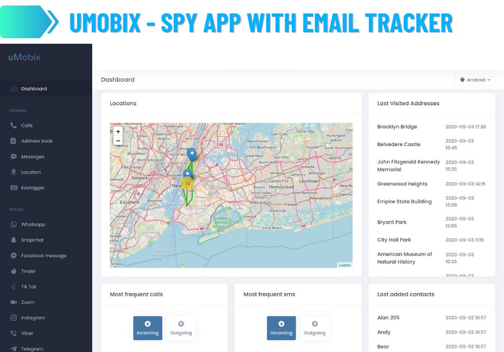 uMobix - Spy App With Email Tracker
