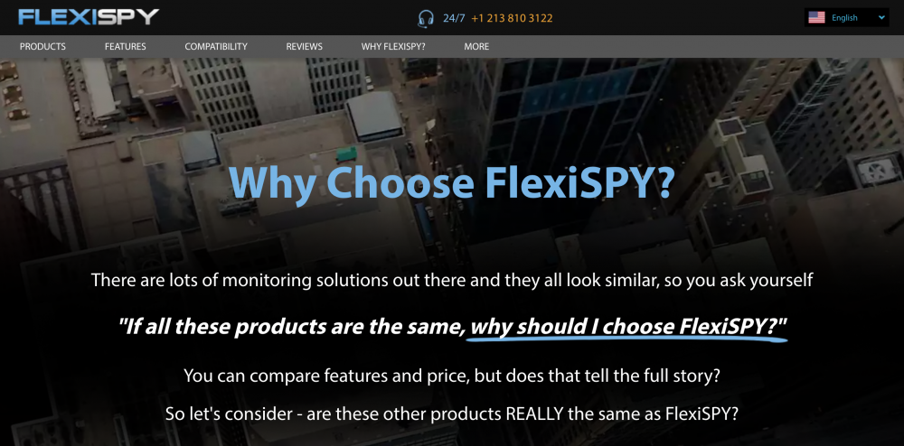 Por que escolher o FlexiSPY?