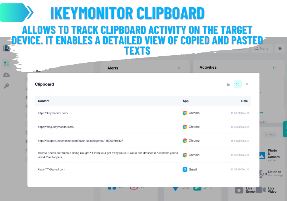 iKeyMonitor Clipboard