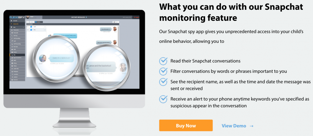 Flexispy Snapchat Monitoring