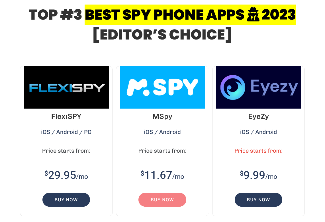 TOP 3 Spy Phone Apps