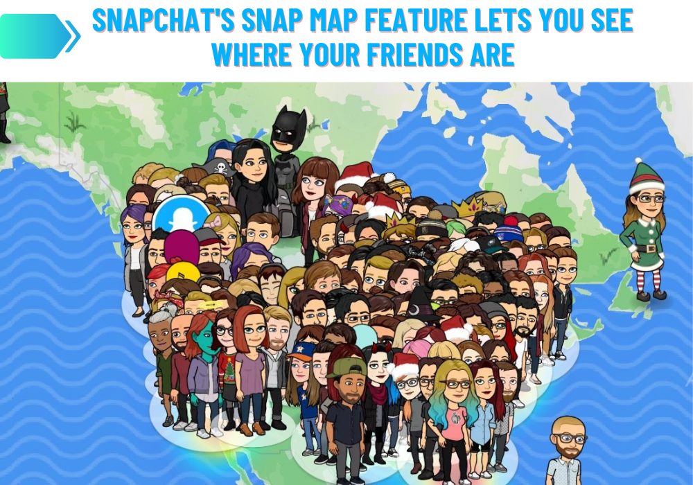 Funzione Snap Map dell'Snapchat