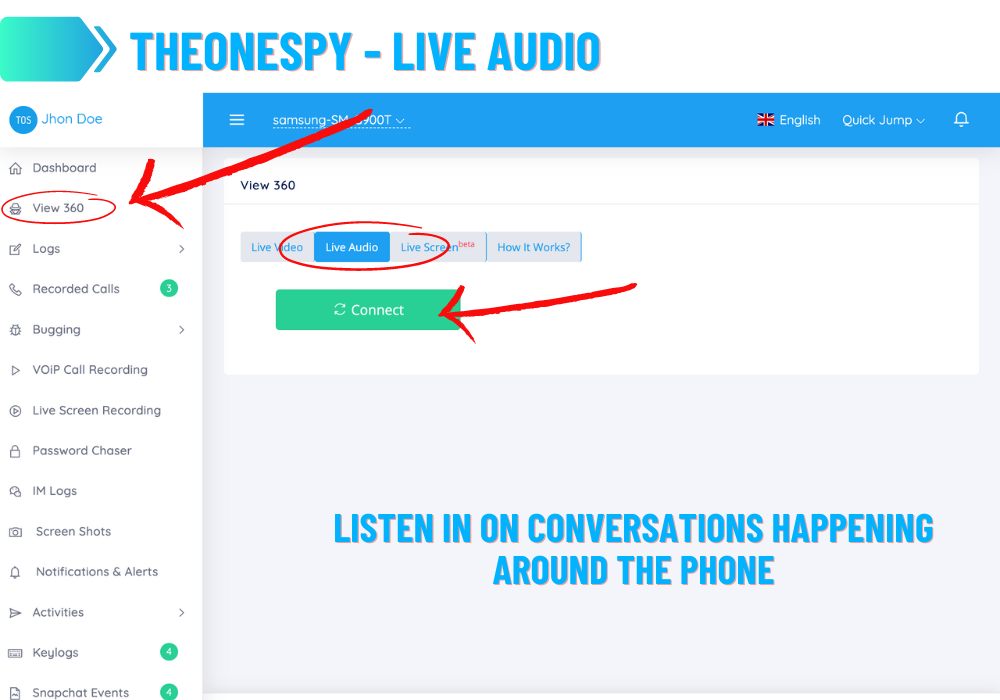 Theonespy - Live Audio