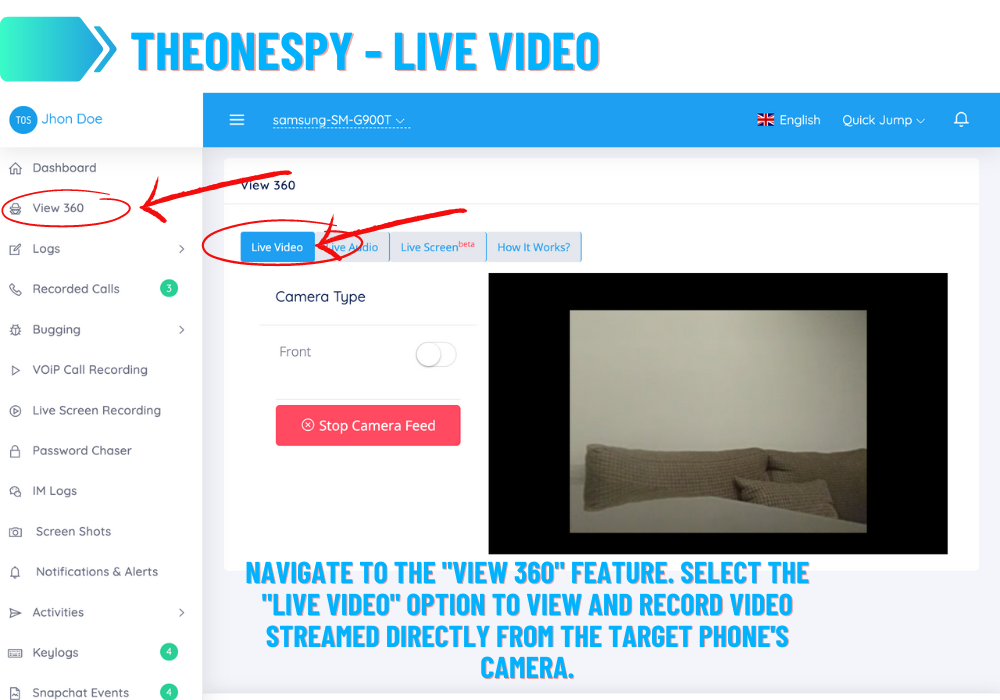 Theonespy - Live Video