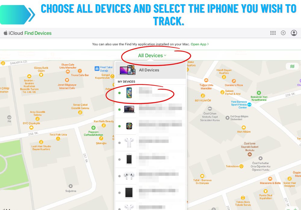 iCloud Find My Devices
