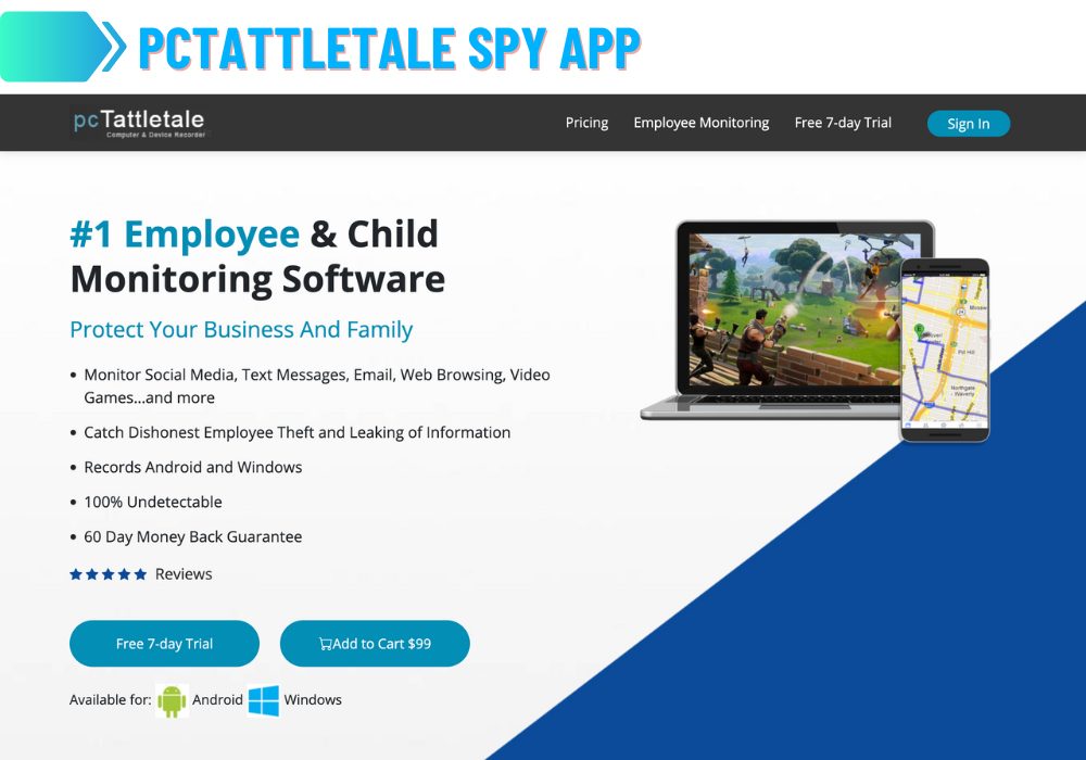 pcTattletale Spy-app