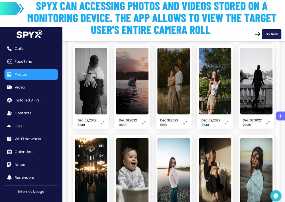 SpyX Access to Photos and Videos